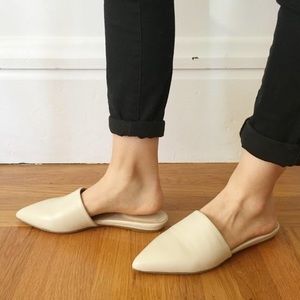 ISO Everlane pointed mule slides in bone size 6